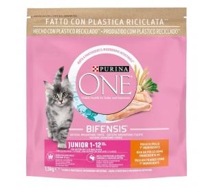 Comida gato junior 1-12meses purina one 1,5 kg.