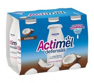 Yog. l-casei actimel coco danone pack 6x100 grs.