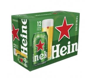 Cerveza original heineken pack 12x33 cl.lata