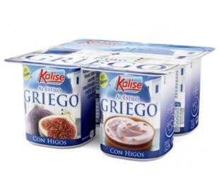 Yogur griego con higos kalise pack 4x125 grs.