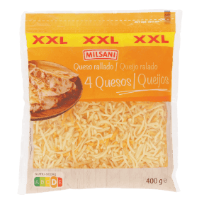 Queso rallado 4 quesos XXL
