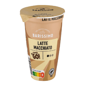 Bebida de café latte macchiato