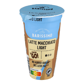 Bebida de café latte macchiato light