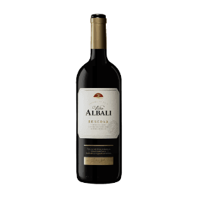 Vino tinto reserva DOP Valdepeñas en botella magnum