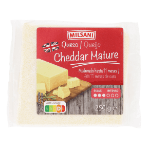 Queso cheddar mature