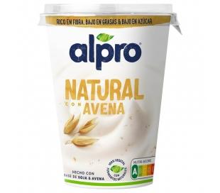 Yogur soja natural con avena alpro 400gr.