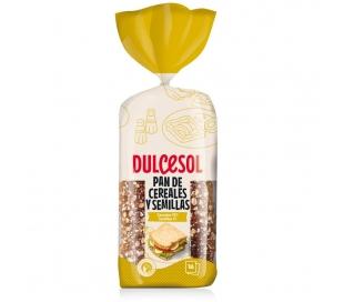 Pan molde cereales y semillas dulcesol 675 gr.