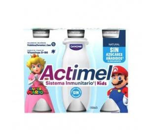 Yogur liquido natural actimel pack 6x100 gr.